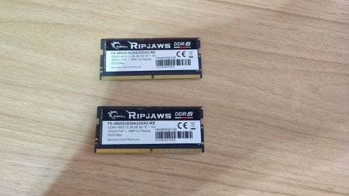 Περισσότερες πληροφορίες για "64GB Laptop SO-DIMM F5-4800S3838A32GX2-RS G.Skill RIPJAWS DDR5 4800Mhz CL38-38-38-76"