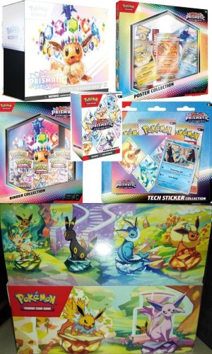 Περισσότερες πληροφορίες για "Pokemon TCG Prismatic Evolutions: ΕΤΒ/Binder/Poster/Sticker Collections/Booster Bundle/Mini Tins"