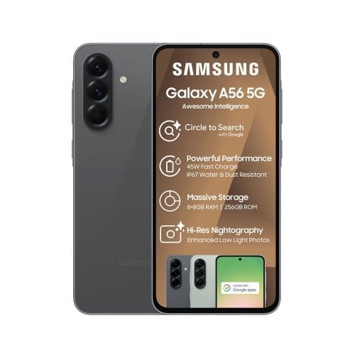 Περισσότερες πληροφορίες για "Samsung Galaxy A56 5G (Γραφίτης/256 GB)"