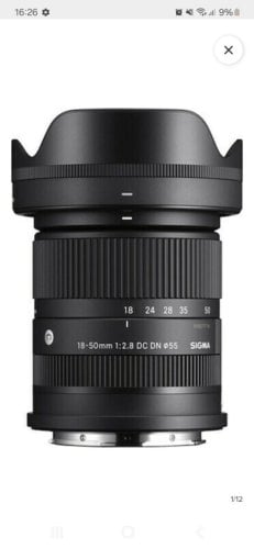 Περισσότερες πληροφορίες για "Sigma 18 50 f 2.8 sony e mount"