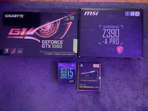 Περισσότερες πληροφορίες για "Gigabyte G1 GeForce GTX 1060/Motherboard Z390 Apro/intel Core i5 9600K/CORSAIR VENGEANCE RGB PRO"