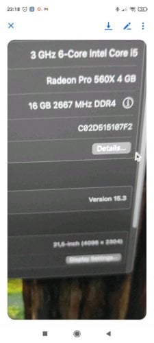 Περισσότερες πληροφορίες για "iMac 2019 21.5'"