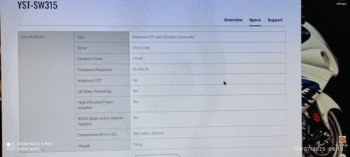 Περισσότερες πληροφορίες για "Yamaha YST-SW315 Powered Subwoofer f"