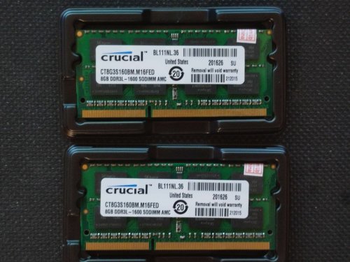 Περισσότερες πληροφορίες για "16GB DDR3L 1600MHz Laptop RAM"