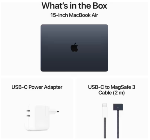 Περισσότερες πληροφορίες για "Apple MacBook Air with M3 Chip 15.3''QHD (Apple M3/16GB/256GB SSD/MacOs) Midnight"