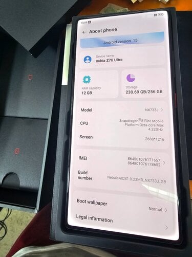 Περισσότερες πληροφορίες για "Nubia z70 ultra 12/256"