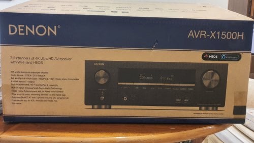 Περισσότερες πληροφορίες για "Denon AVR X1500H"