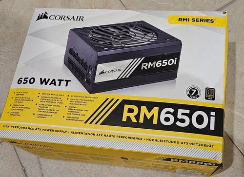 Περισσότερες πληροφορίες για "Corsair RM650i (650W)"