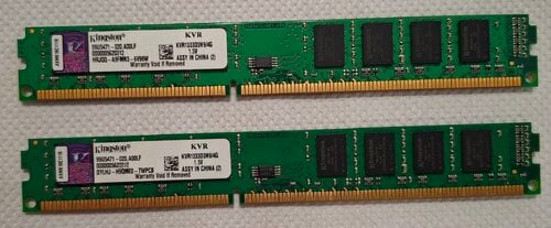 Περισσότερες πληροφορίες για "Μνήμες RAM Kingston DDR3 4GB 1333Mhz"