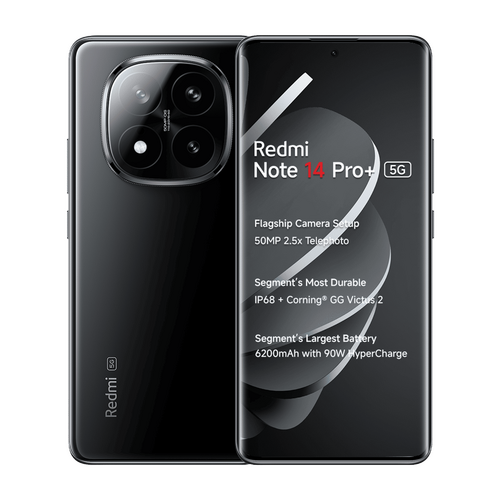 Περισσότερες πληροφορίες για "Xiaomi Redmi Note 14 Pro+ 5G Dual SIM (12/512GB) Midnight Black"