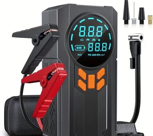Περισσότερες πληροφορίες για "8000mAh Φορητός Εκκινητής Αυτοκινήτου με Τρόμπα Αέρα & Αεροσυμπιεστή"