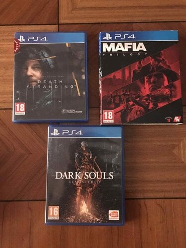Περισσότερες πληροφορίες για "DEATH STRANDING, MAFIA TRILOGY, DARK SOULS PS4/PS5 ΠΑΚΕΤΟ"