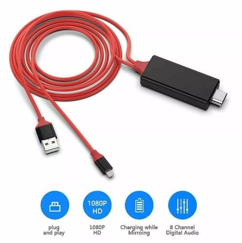 Περισσότερες πληροφορίες για "Universal Καλώδιο HDMI Σε Lightning HDTV"
