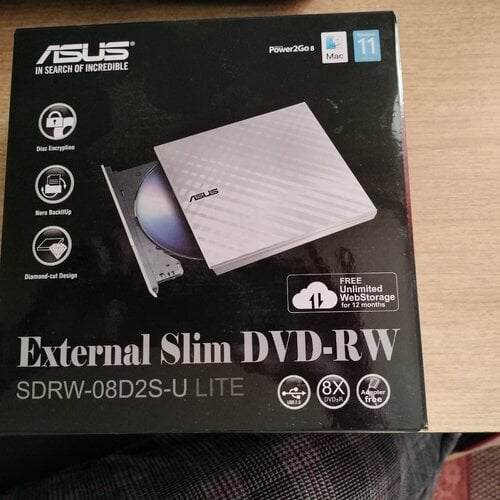 Περισσότερες πληροφορίες για "ASUS Slim DVD-RW"
