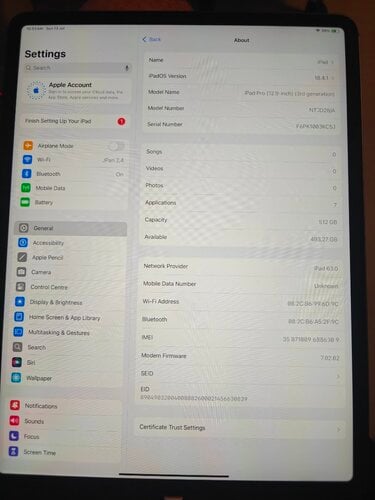 Περισσότερες πληροφορίες για "Apple iPad Pro 2019(512 GB/A1895)"