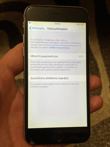 Περισσότερες πληροφορίες για "iPhone 6 - 32gb για χρήση ή συλλογή"