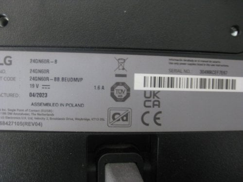 Περισσότερες πληροφορίες για "LG 24GN60R-B (24"/Full HD)"