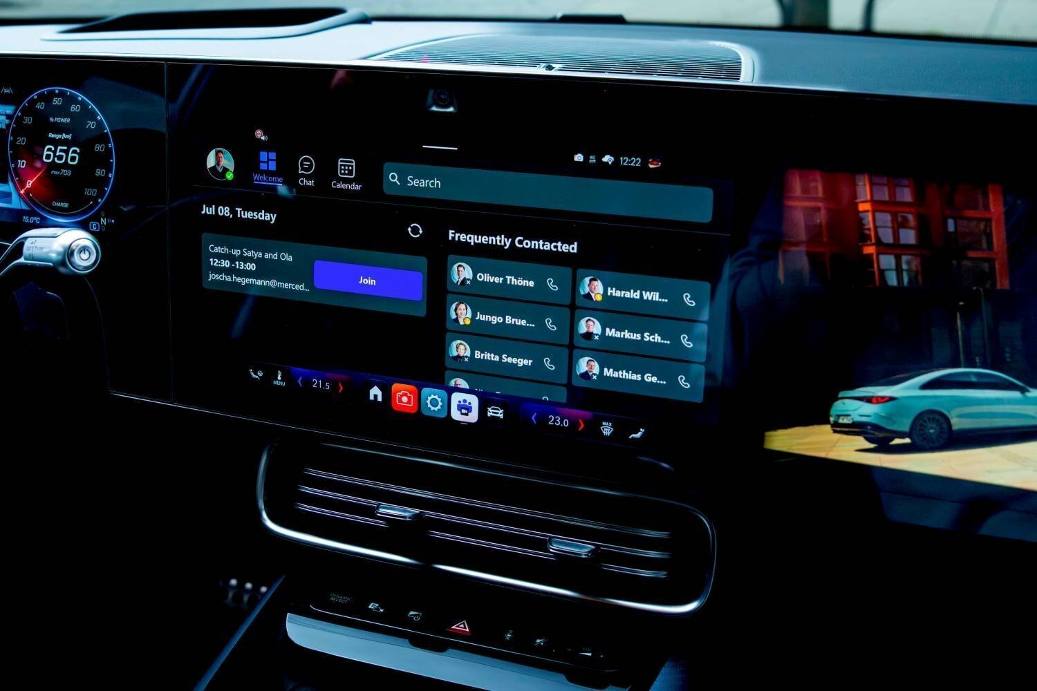Η Mercedes-Benz επιτρέπει βιντεοκλήσεις στο Microsoft Teams κατά την οδήγηση