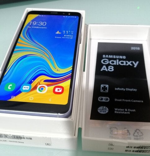 Περισσότερες πληροφορίες για "Samsung Galaxy A8 2018 (4GB/32GB) orchid gray"