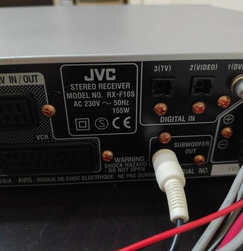 Περισσότερες πληροφορίες για "JVC RX-F10S"