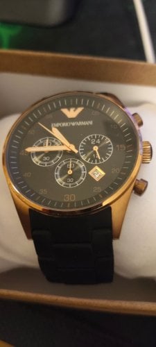 Περισσότερες πληροφορίες για "Emporio Armani Ανδρικό Ρολόι 43mm Χρονογράφος Μπαταρίας με Μαύρο Καουτσούκ Λουράκι AR5905"