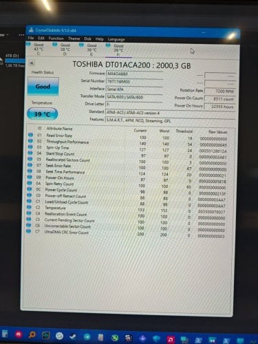 Περισσότερες πληροφορίες για "Toshiba P300 2TB"