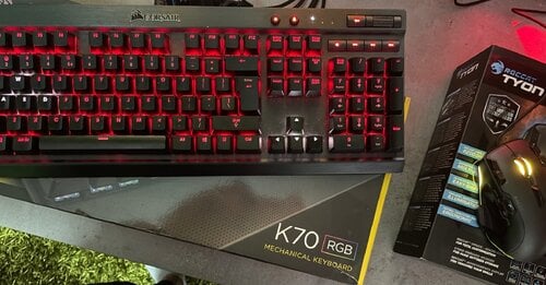 Περισσότερες πληροφορίες για "Corsair k70 RGB & Roccat Tyοn mouse"