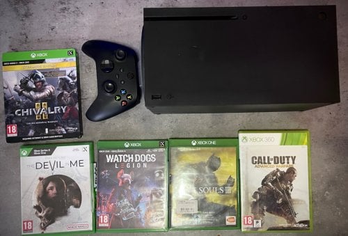 Περισσότερες πληροφορίες για "Xbox Series X ( με ενεργη εγγυηση )Controller & 5 Games"