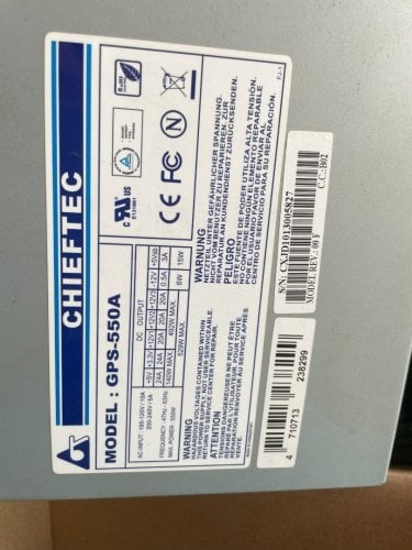 Περισσότερες πληροφορίες για "CHIEFTEC GPS-550A 550W"