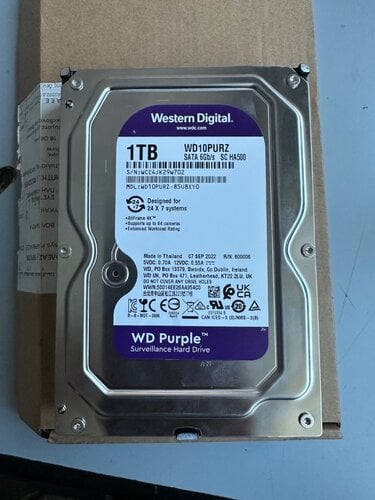 Περισσότερες πληροφορίες για "Western Digital Purple 1TB"