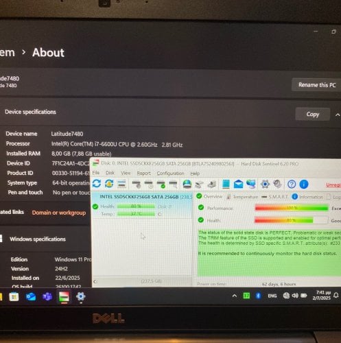 Περισσότερες πληροφορίες για "Dell  Latitude 7480 i7 8GB 14""