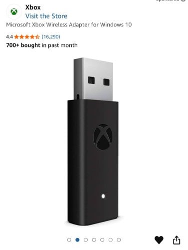 Περισσότερες πληροφορίες για "Microsoft Xbox Wireless Adapter"