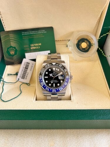 Περισσότερες πληροφορίες για "Rolex GMT-Master II 126710 BATMAN SUPER CLEAN  DD3285 ΔΙΑΛΕΓΜΕΝΟ !"