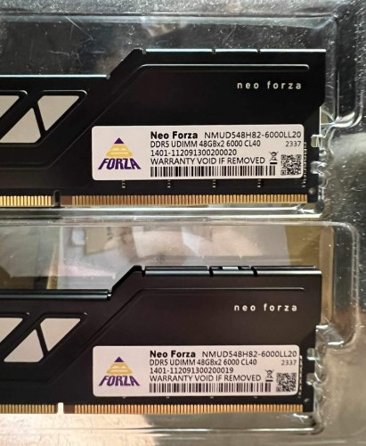 Περισσότερες πληροφορίες για "Neo Forza MDK5 DDR5 96GB (2X48gb) 6000MHz"