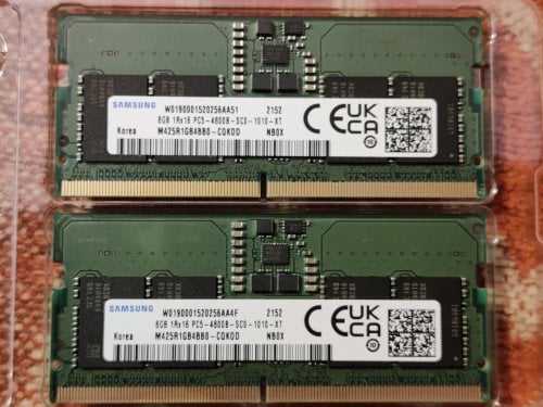 Περισσότερες πληροφορίες για "Samsung DDR5 4800MHz (2x8GB) Laptop SODIMM"