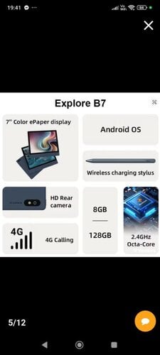 Περισσότερες πληροφορίες για "Bigme b7 -e ink with 4g and android 14"