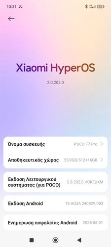 Περισσότερες πληροφορίες για "Xiaomi Poco F7 Pro (Μαύρο/512 GB)"