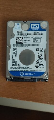 Περισσότερες πληροφορίες για "Western Digital Blue 500GB"