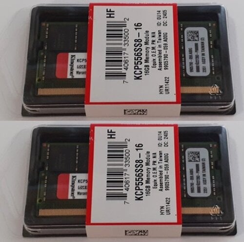 Περισσότερες πληροφορίες για "32GB (2x 16GB) Kingston 16GB 5600MHz DDR5 SO-DIMM KCP556SS8-16 ΣΦΡΑΓΙΣΜΕΝΕΣ"