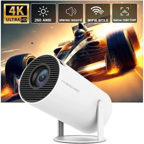Περισσότερες πληροφορίες για "4k Mini Projector Magcubic Hy300 Pro Android 11 Dual Wifi6 260ansi Allwinner H713 Bt5.0 1080p 1280*7"